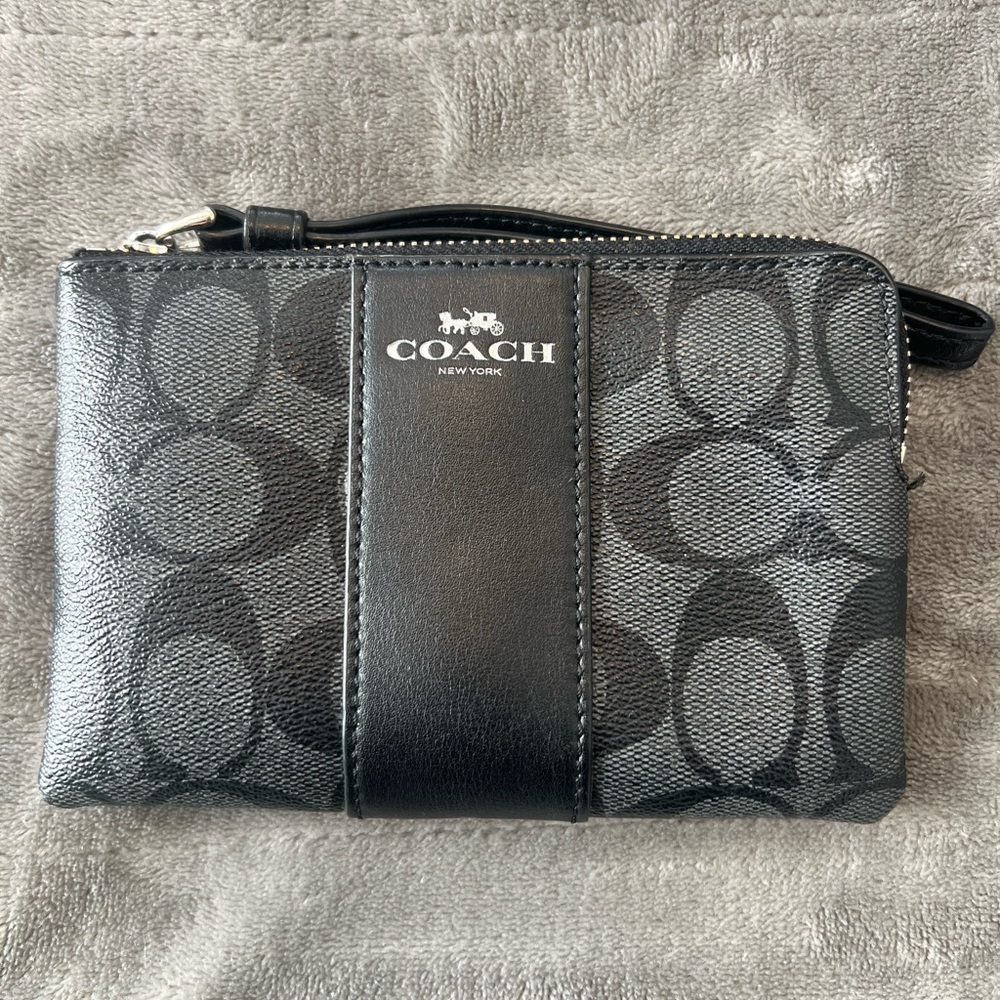 Coach Black Wristlet